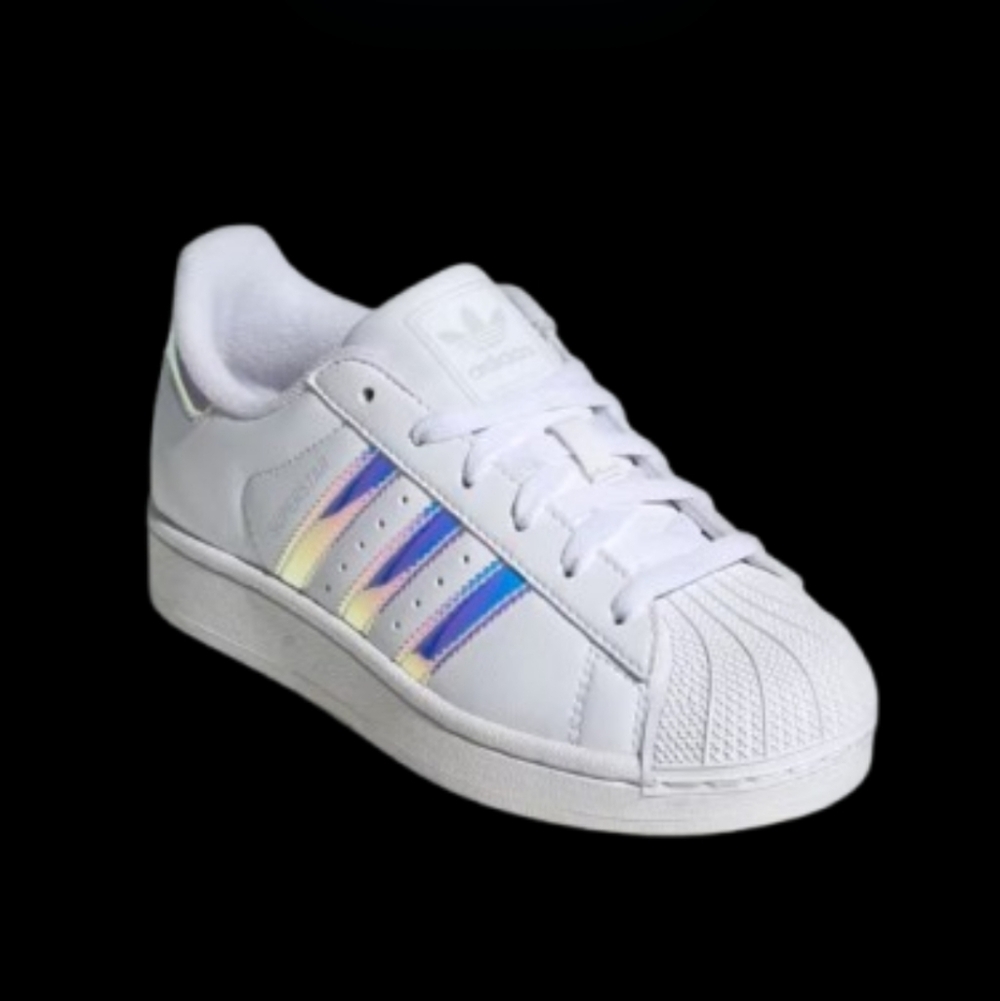 Adidas Originals Superstar 2 Iridescent Womens/Kids White Grey